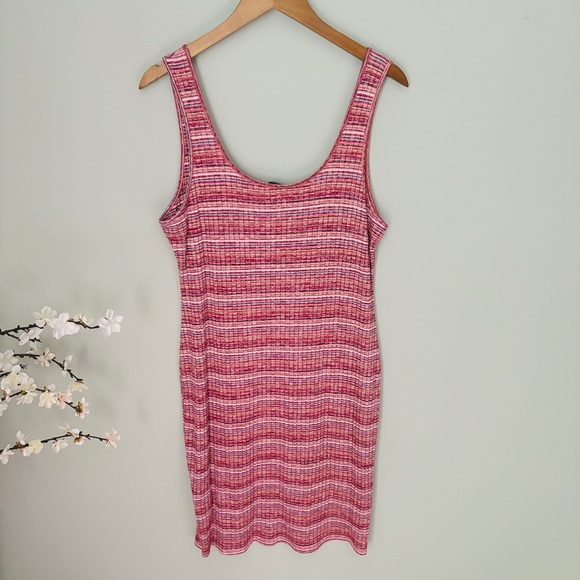 Forever 21+ Multicolored Ribbed Mini Tank Dress Size 3X - Picture 4 of 5